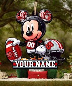 Ncaa Nc State Wolfpack Mickey Mouse Ornament Personalized Your Name