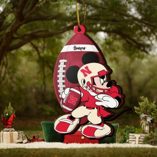 Ncaa Nebraska Cornhuskers Mickey Mouse Christmas Ornament