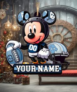 Ncaa North Carolina Tar Heels Mickey Mouse Ornament Personalized Your Name
