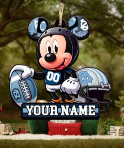 Ncaa North Carolina Tar Heels Mickey Mouse Ornament Personalized Your Name
