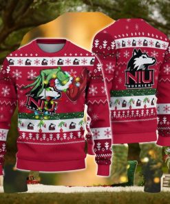 Ncaa Northern Illinois Huskies Grinch Christmas Ugly Sweater