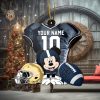 Ncaa Notre Dame Fighting Irish Mickey Mouse Christmas Ornament Custom Your Name And Number