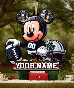 Ncaa Notre Dame Fighting Irish Mickey Mouse Ornament Personalized Your Name