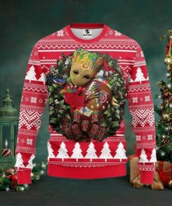 Ncaa Ohio State Buckeyes Groot Hug Ugly Christmas Sweater, All Over Print Sweatshirt, Ugly Sweater, Christmas Sweaters, Hoodie, Sweater