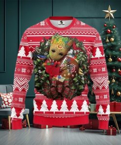 Ncaa Ohio State Buckeyes Groot Hug Ugly Christmas Sweater, All Over Print Sweatshirt, Ugly Sweater, Christmas Sweaters, Hoodie, Sweater