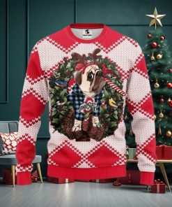 Ncaa Ohio State Buckeyes Pug Dog Ugly Christmas Sweater, All Over Print Sweatshirt, Ugly Sweater, Christmas Sweaters, Hoodie, Sweater