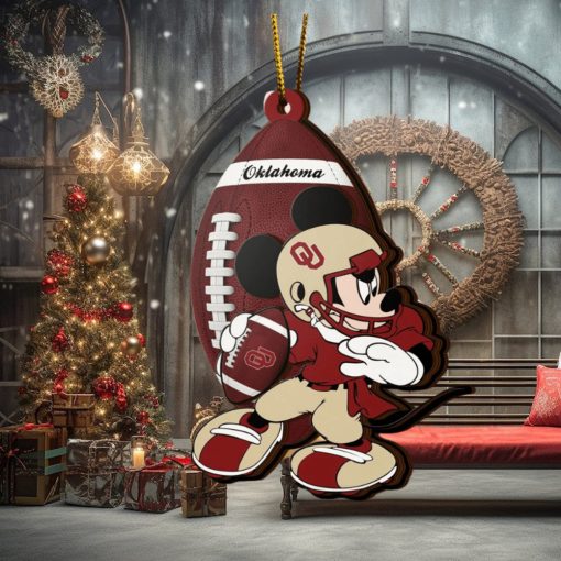 Ncaa Oklahoma Sooners Mickey Mouse Christmas Ornament