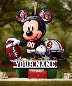Ncaa Oklahoma Sooners Mickey Mouse Ornament Personalized Your Name