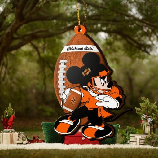 Ncaa Oklahoma State Cowboys Mickey Mouse Christmas Ornament