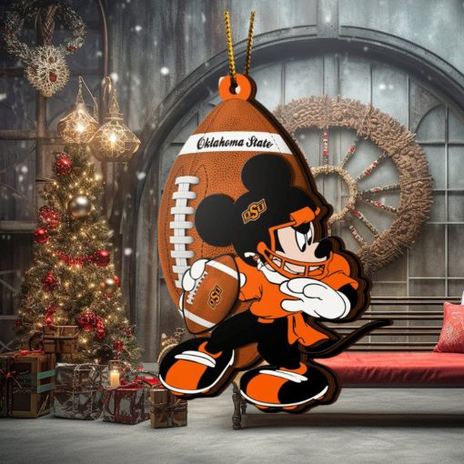 Ncaa Oklahoma State Cowboys Mickey Mouse Christmas Ornament