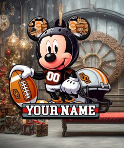 Ncaa Oklahoma State Cowboys Mickey Mouse Ornament Personalized Your Name