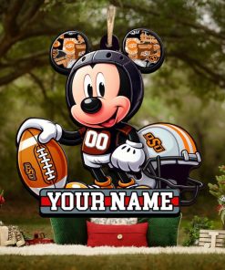 Ncaa Oklahoma State Cowboys Mickey Mouse Ornament Personalized Your Name