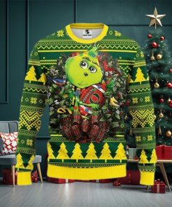 Ncaa Oregon Ducks Grinch Hug Ugly Christmas Sweater, All Over Print Sweatshirt, Ugly Sweater, Christmas Sweaters, Hoodie, Sweater