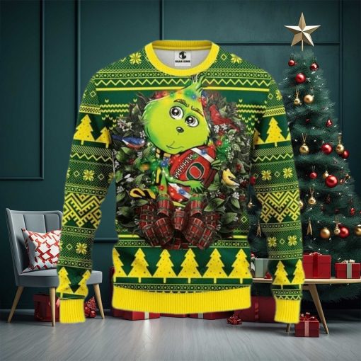 Ncaa Oregon Ducks Grinch Hug Ugly Christmas Sweater, All Over Print Sweatshirt, Ugly Sweater, Christmas Sweaters, Hoodie, Sweater