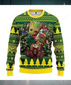 Ncaa Oregon Ducks Groot Hug Ugly Christmas Sweater, All Over Print Sweatshirt, Ugly Sweater, Christmas Sweaters, Hoodie, Sweater