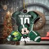 Ncaa Oregon Ducks Mickey Mouse Christmas Ornament Custom Your Name And Number