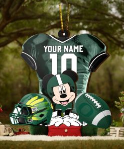 Ncaa Oregon Ducks Mickey Mouse Christmas Ornament Custom Your Name And Number