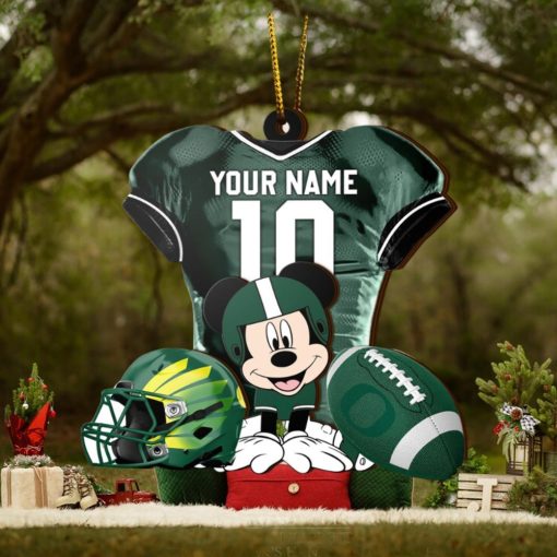 Ncaa Oregon Ducks Mickey Mouse Christmas Ornament Custom Your Name And Number