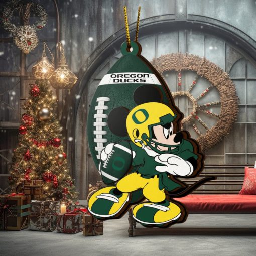 Ncaa Oregon Ducks Mickey Mouse Christmas Ornament