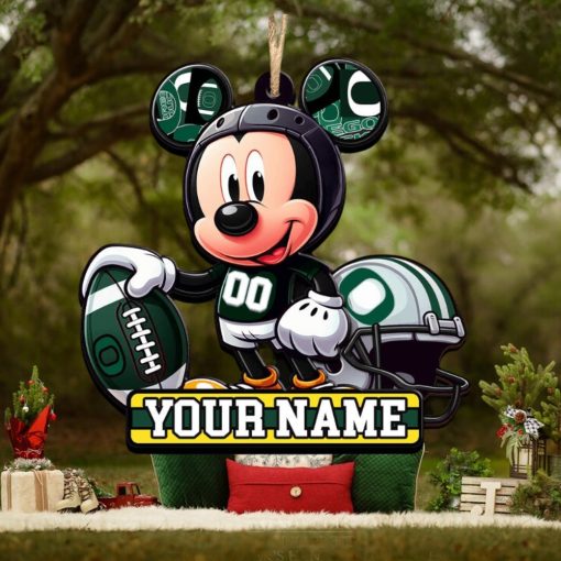 Ncaa Oregon Ducks Mickey Mouse Ornament Personalized Your Name