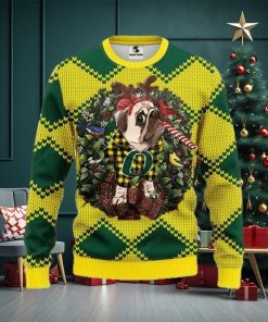 Ncaa Oregon Ducks Pug Dog Ugly Christmas Sweater, All Over Print Sweatshirt, Ugly Sweater, Christmas Sweaters, Hoodie, Sweater