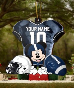 Ncaa Penn State Nittany Lions Mickey Mouse Christmas Ornament Custom Your Name And Number
