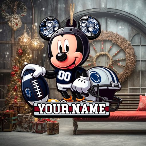 Ncaa Penn State Nittany Lions Mickey Mouse Ornament Personalized Your Name