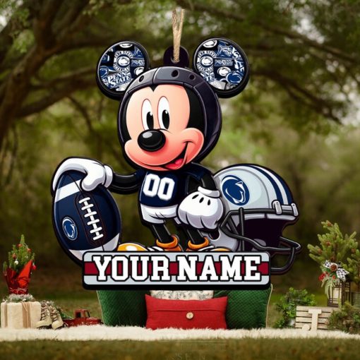 Ncaa Penn State Nittany Lions Mickey Mouse Ornament Personalized Your Name