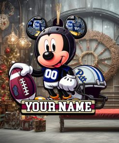 Ncaa Pittsburgh Panthers Mickey Mouse Ornament Personalized Your Name