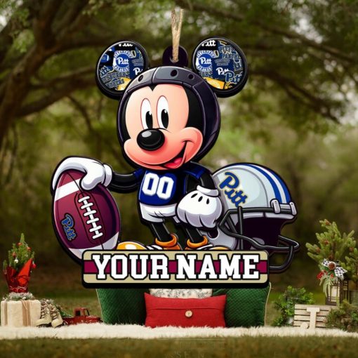 Ncaa Pittsburgh Panthers Mickey Mouse Ornament Personalized Your Name