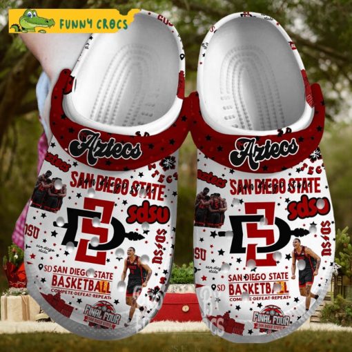 Ncaa Sdsu Aztecs Basketball Crocs