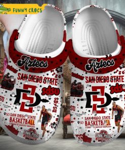 Ncaa Sdsu Aztecs Basketball Crocs