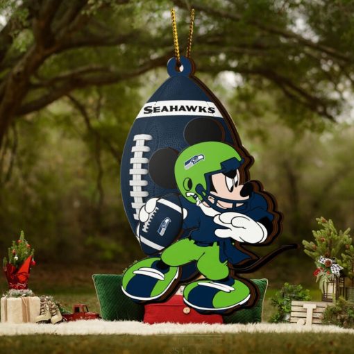 Ncaa Seattle Seahawks Mickey Mouse Christmas Ornament