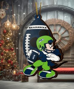 Ncaa Seattle Seahawks Mickey Mouse Christmas Ornament