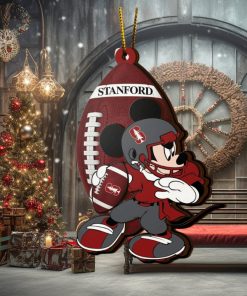 Ncaa Stanford Cardinal Mickey Mouse Christmas Ornament