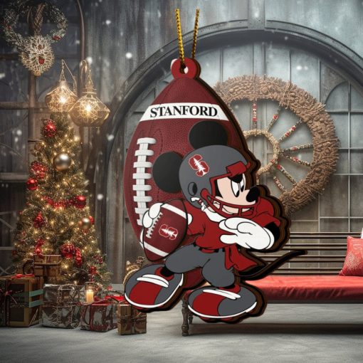 Ncaa Stanford Cardinal Mickey Mouse Christmas Ornament