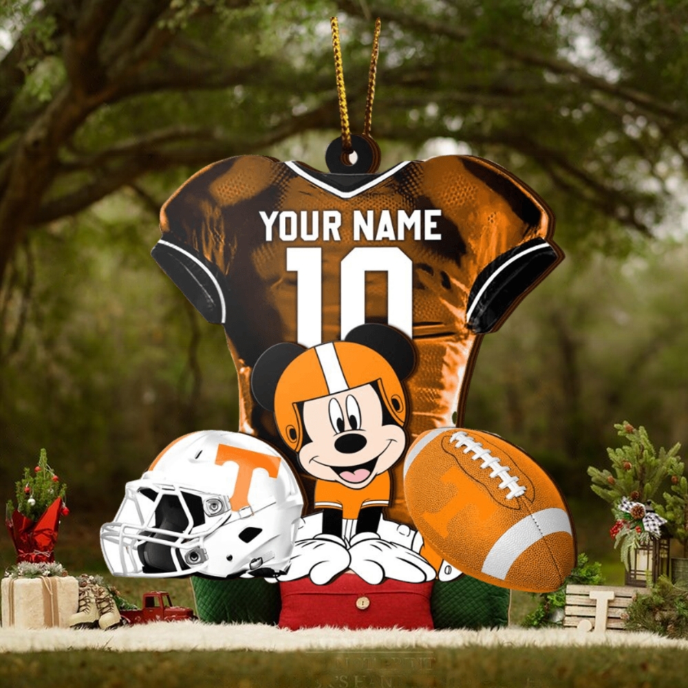 Ncaa Tennessee Volunteers Mickey Mouse Christmas Ornament Custom Your Name And Number Ncaa Tennessee Volunteers Mickey Mouse Christmas Ornament Custom Your Name And Number