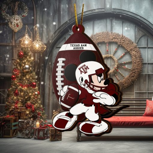 Ncaa Texas A&M Aggies Mickey Mouse Christmas Ornament