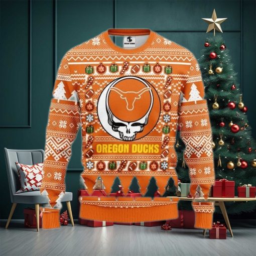 Ncaa Texas Longhorns Grateful Dead Ugly Christmas Sweater, All Over Print Sweatshirt, Ugly Sweater, Christmas Sweaters, Hoodie, Sweater
