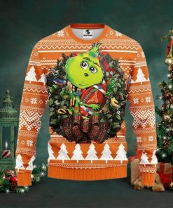 Ncaa Texas Longhorns Grinch Hug Ugly Christmas Sweater, All Over Print Sweatshirt, Ugly Sweater, Christmas Sweaters, Hoodie, Sweater