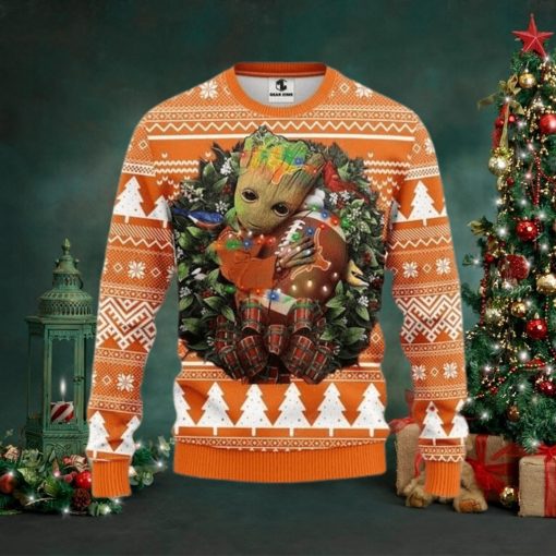 Ncaa Texas Longhorns Groot Hug Ugly Christmas Sweater, All Over Print Sweatshirt, Ugly Sweater, Christmas Sweaters, Hoodie, Sweater