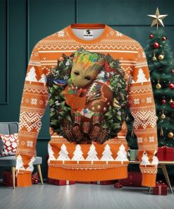 Ncaa Texas Longhorns Groot Hug Ugly Christmas Sweater, All Over Print Sweatshirt, Ugly Sweater, Christmas Sweaters, Hoodie, Sweater