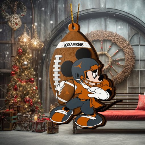 Ncaa Texas Longhorns Mickey Mouse Christmas Ornament