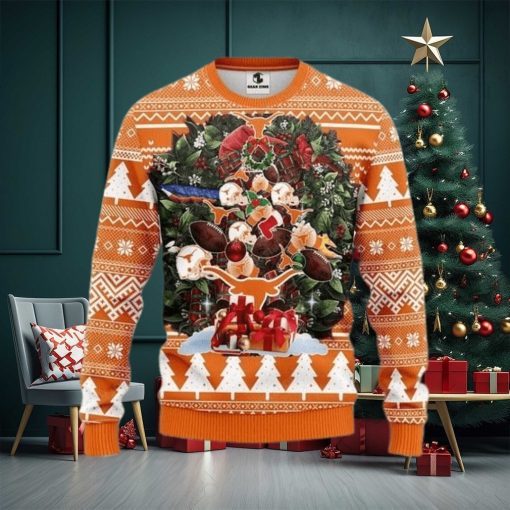 Ncaa Texas Longhorns Ugly Christmas Sweater, All Over Print Sweatshirt, Ugly Sweater, Christmas Sweaters, Hoodie, Sweater