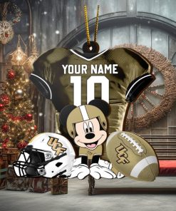 Ncaa Ucf Knights Mickey Mouse Christmas Ornament Custom Your Name And Number