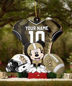 Ncaa Ucf Knights Mickey Mouse Christmas Ornament Custom Your Name And Number