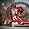 Ncaa Ohio State Buckeyes Mickey Mouse Christmas Ornament Custom Your Name And Number