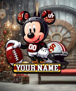 Ncaa Usc Trojans Mickey Mouse Ornament Personalized Your Name