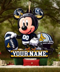 Ncaa West Virginia Mountaineers Mickey Mouse Ornament Personalized Your Name
