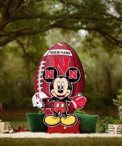 Nebraska Cornhuskers And Mickey Mouse Ornament Personalized Your Name